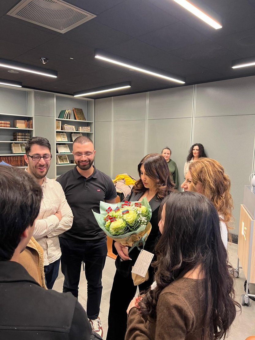 Osloda Dilarə Əliyeva ilə 